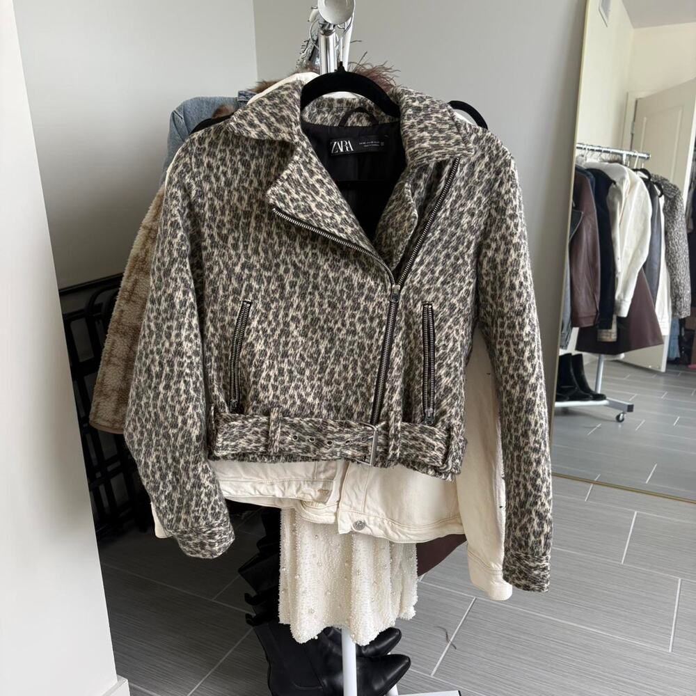 Zara brown black leopard